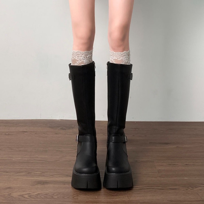 Bottes classiques noires pour  - Leather Classic Strap avis et prix