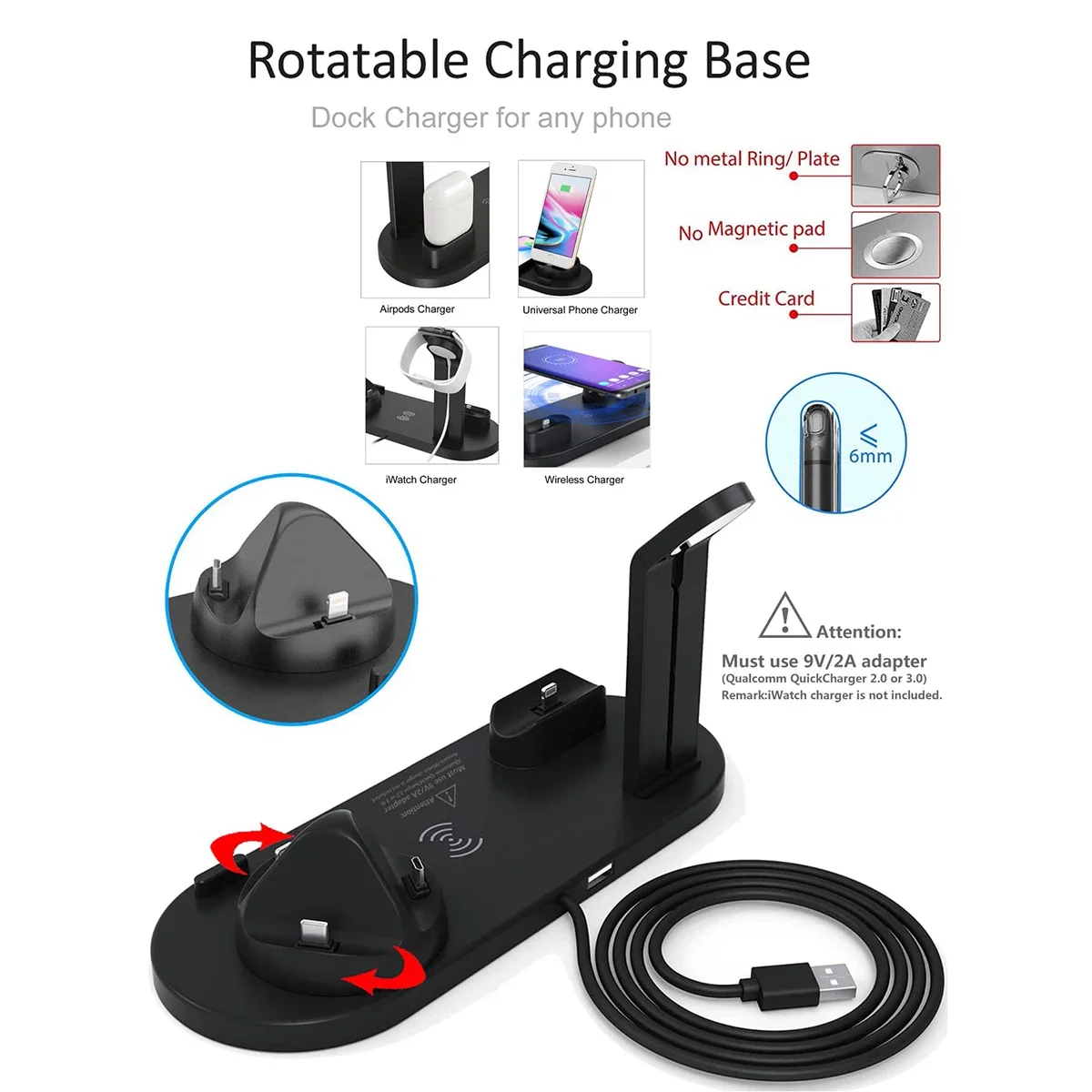 Support de chargeur sans fil 7 - Smartwatch X12 avis et prix
